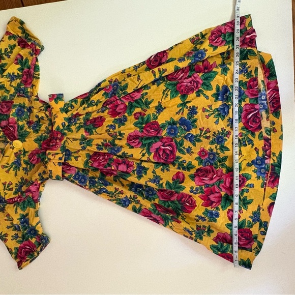 Vibrant Vintage Floral Midi Dress - Picture 12 of 15